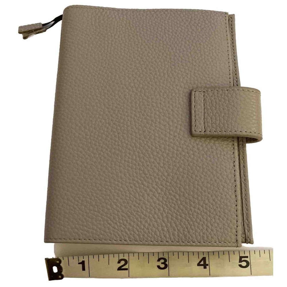 Moterm Planner Cover Folio Organizer Gray Pebbled Leather 6.5" x 5" - Picture 9 of 9